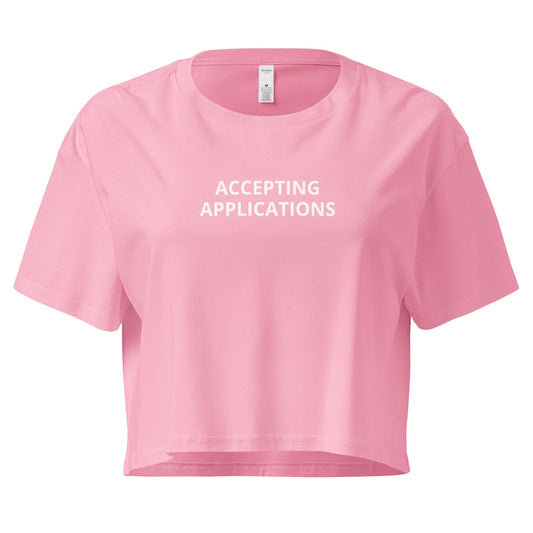 Accepting Applications Crop Tee - ninanush