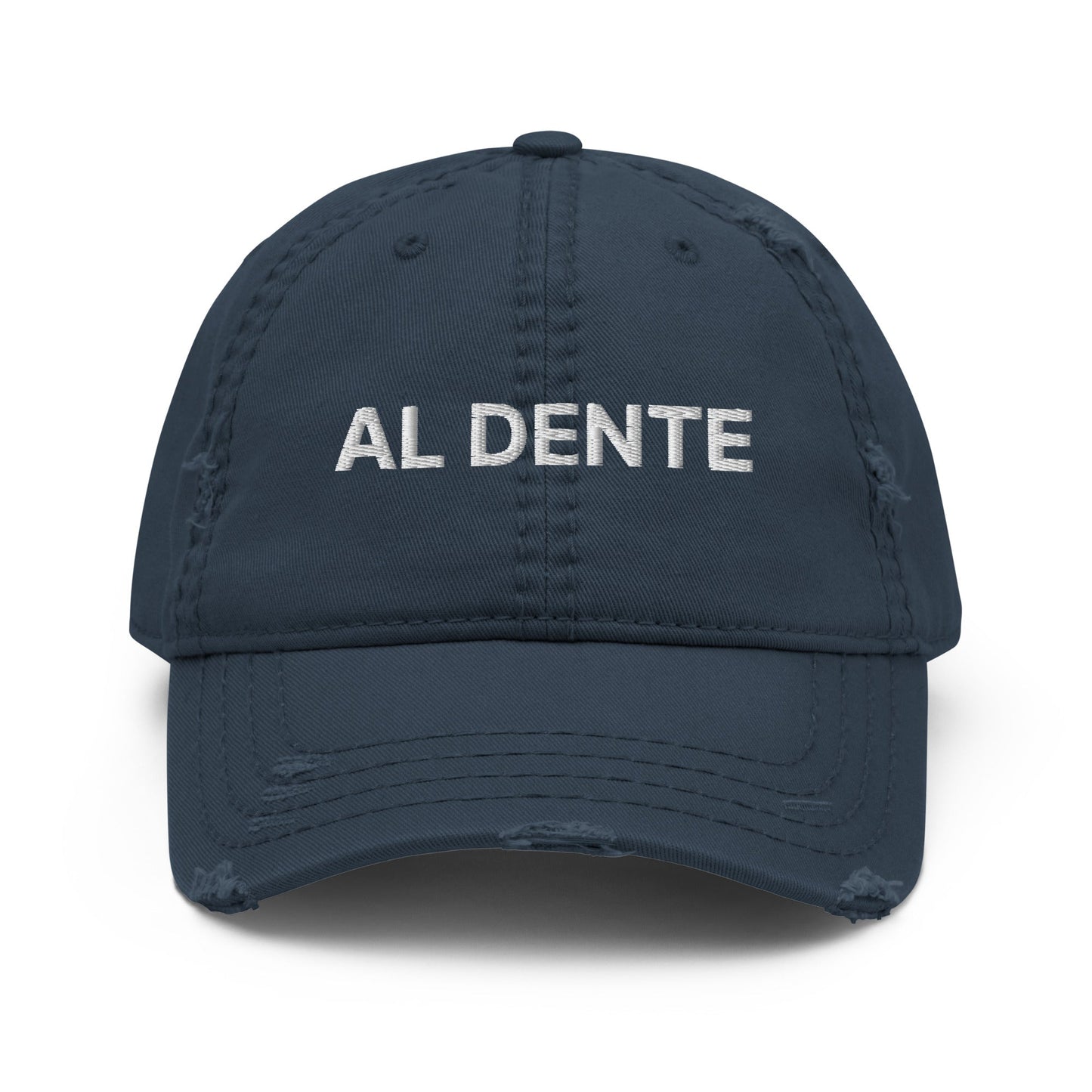 Al Dente Distressed Dad Hat - ninanush