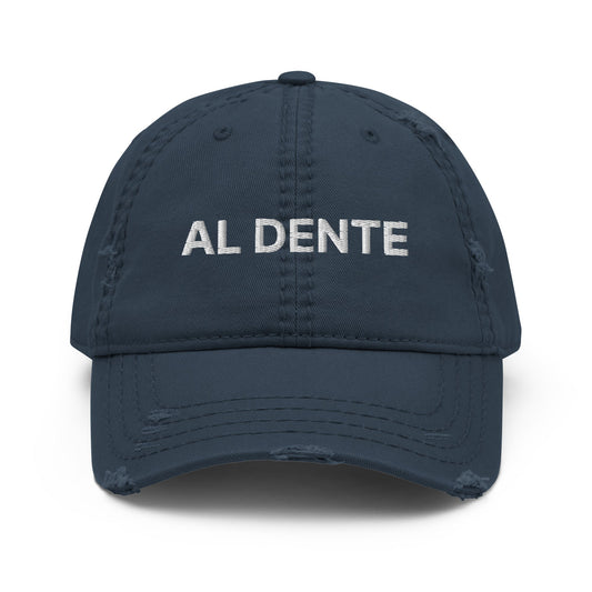 Al Dente Distressed Dad Hat - ninanush