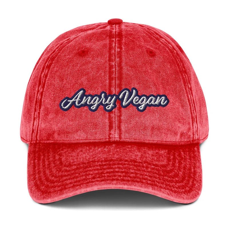 Angry Vegan Vintage Dad Hat - ninanush