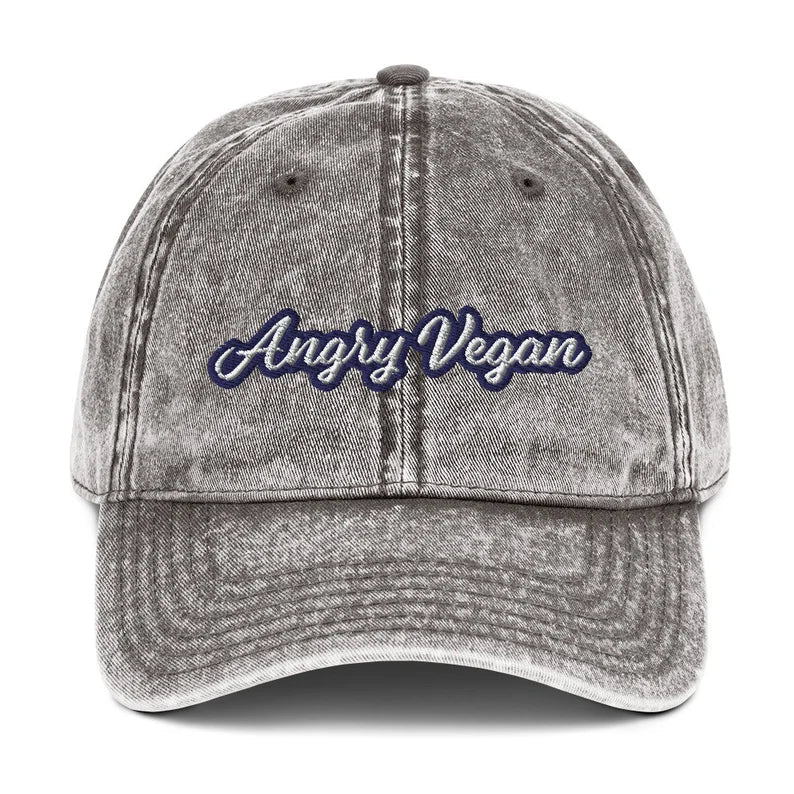 Angry Vegan Vintage Dad Hat - ninanush