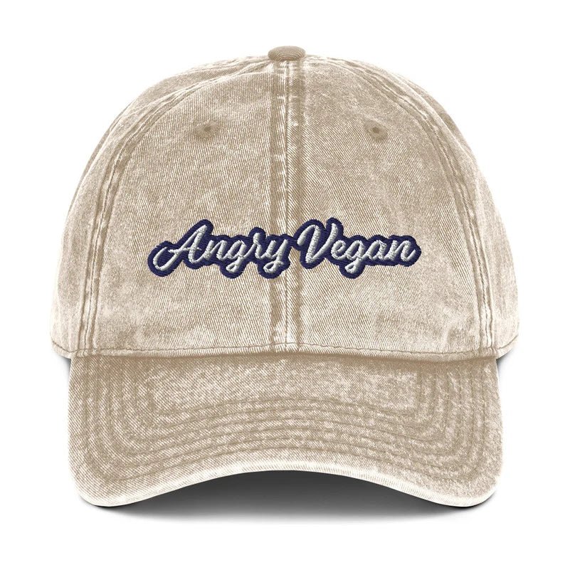 Angry Vegan Vintage Dad Hat - ninanush