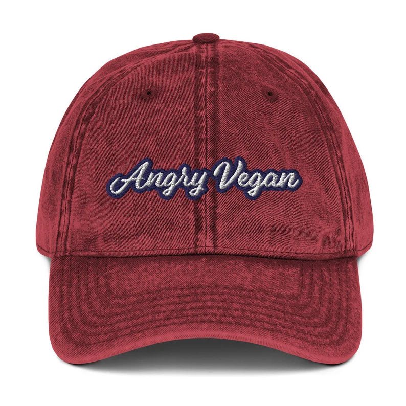 Angry Vegan Vintage Dad Hat - ninanush