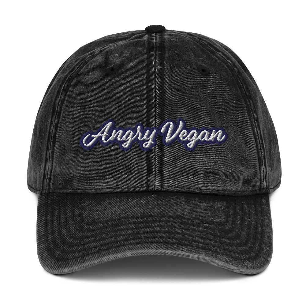 Angry Vegan Vintage Dad Hat - ninanush