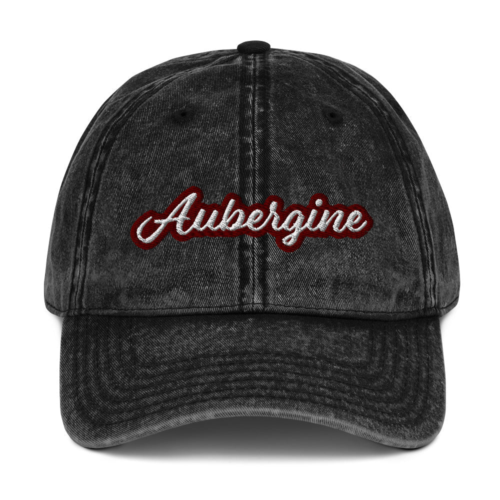 Aubergine Vintage Dad Hat - ninanush