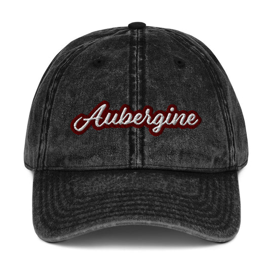 Aubergine Vintage Dad Hat - ninanush