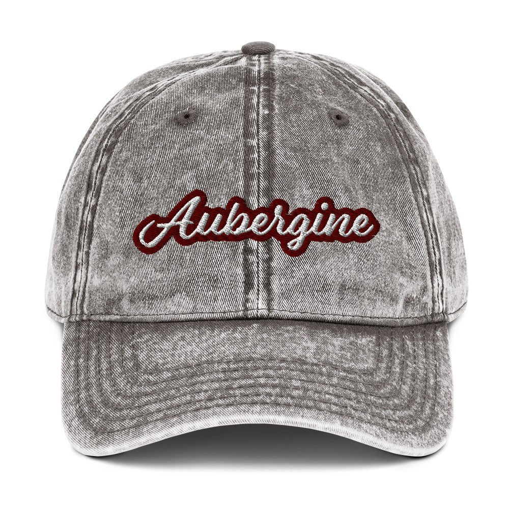 Aubergine Vintage Dad Hat - ninanush