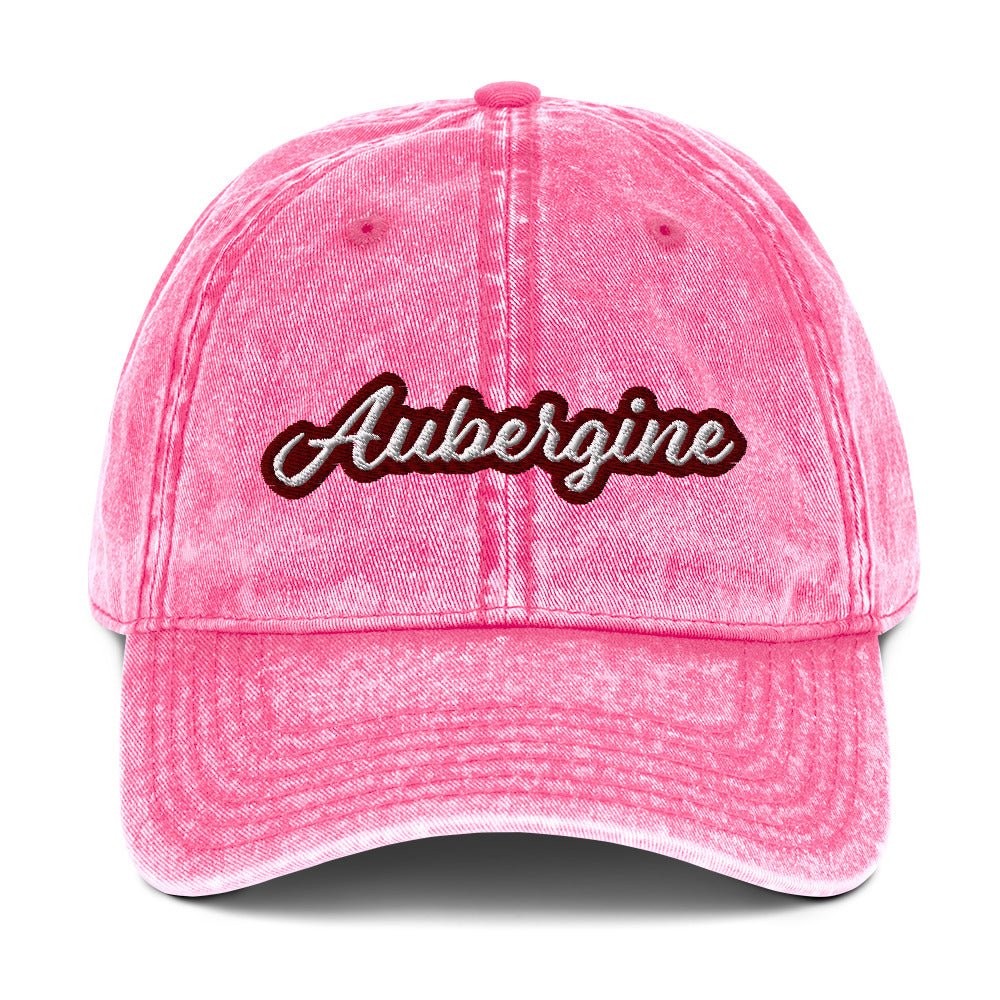 Aubergine Vintage Dad Hat - ninanush