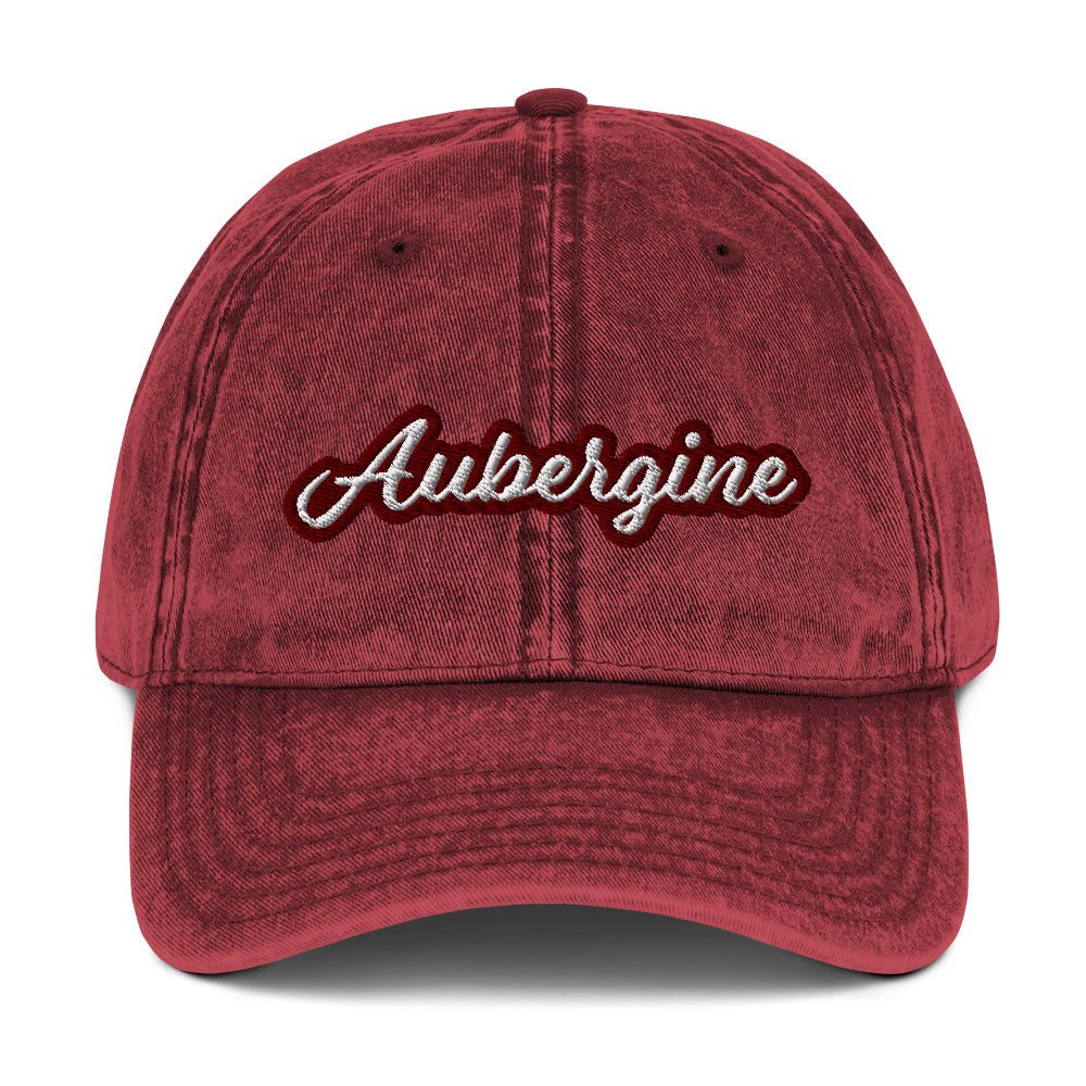 Aubergine Vintage Dad Hat - ninanush