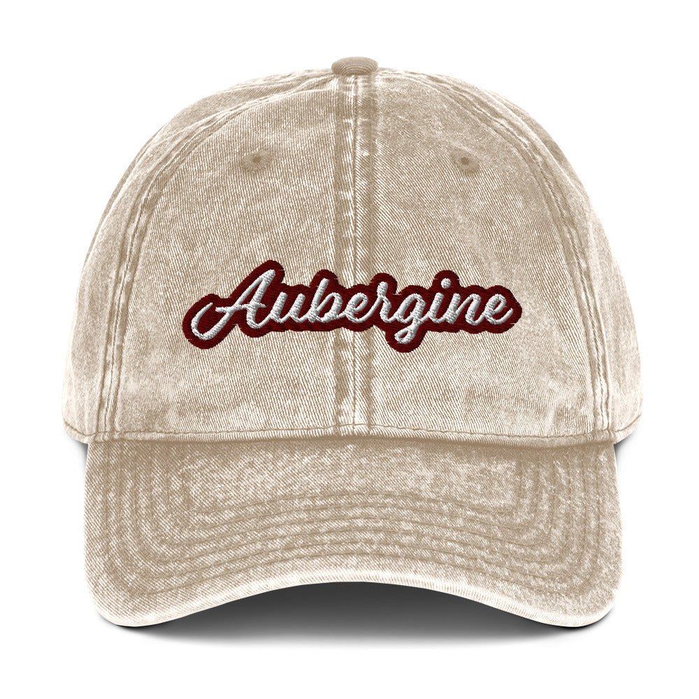 Aubergine Vintage Dad Hat - ninanush
