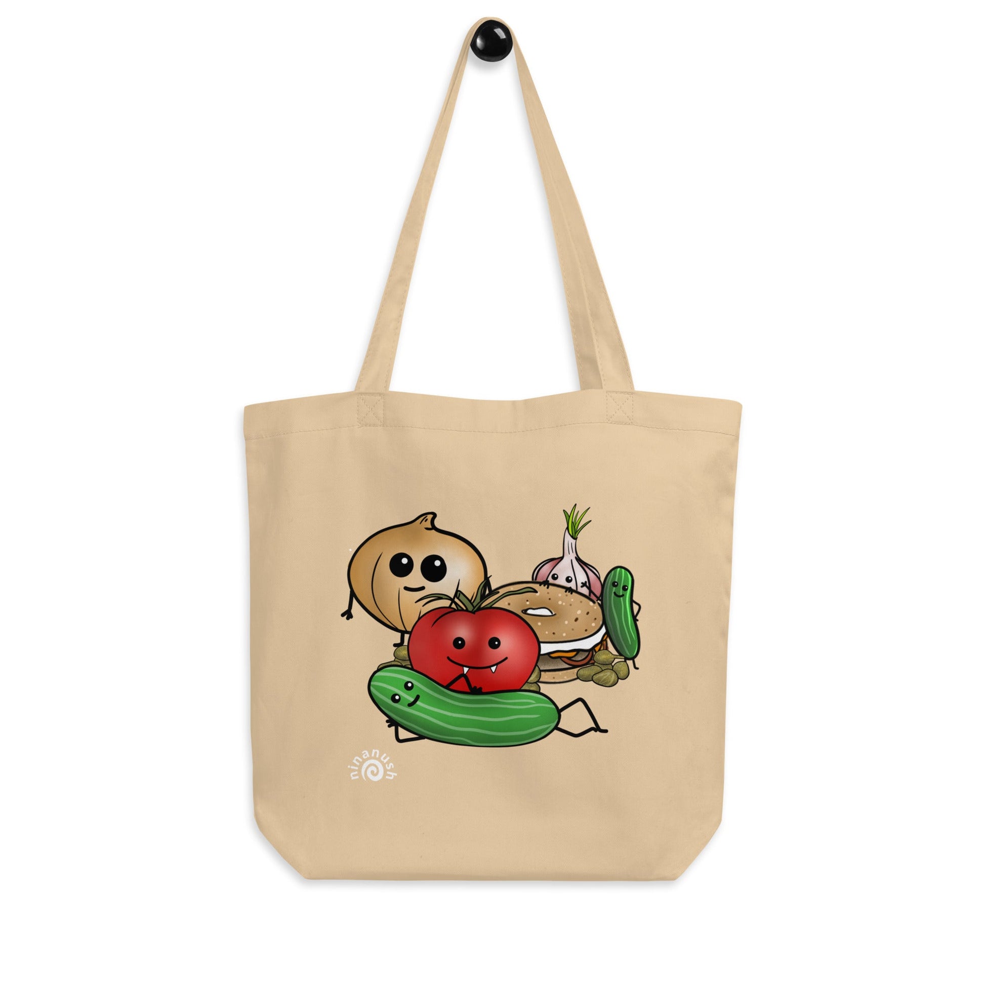 Bagel And Friends Eco Tote Bag - ninanush