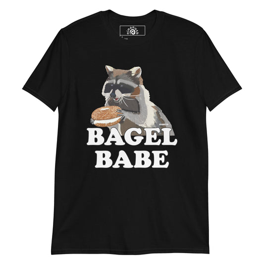 Bagel Babe Raccoon T-Shirt - ninanush