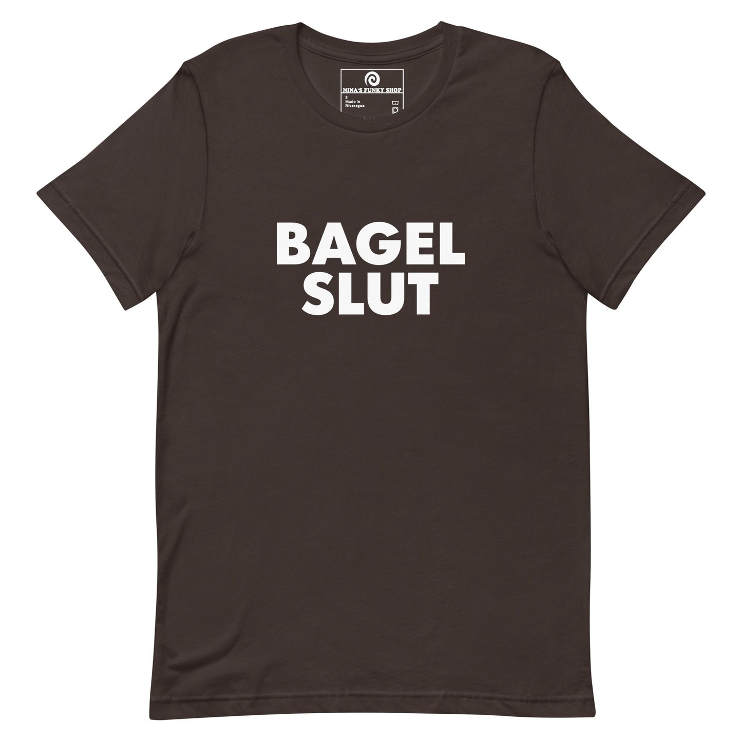 Bagel Slut T-Shirt, Coloful - ninanush