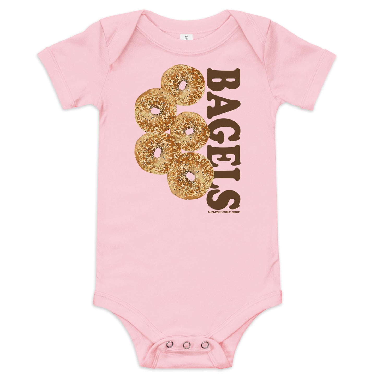 Bagels Baby Short Sleeve Onesie - ninanush