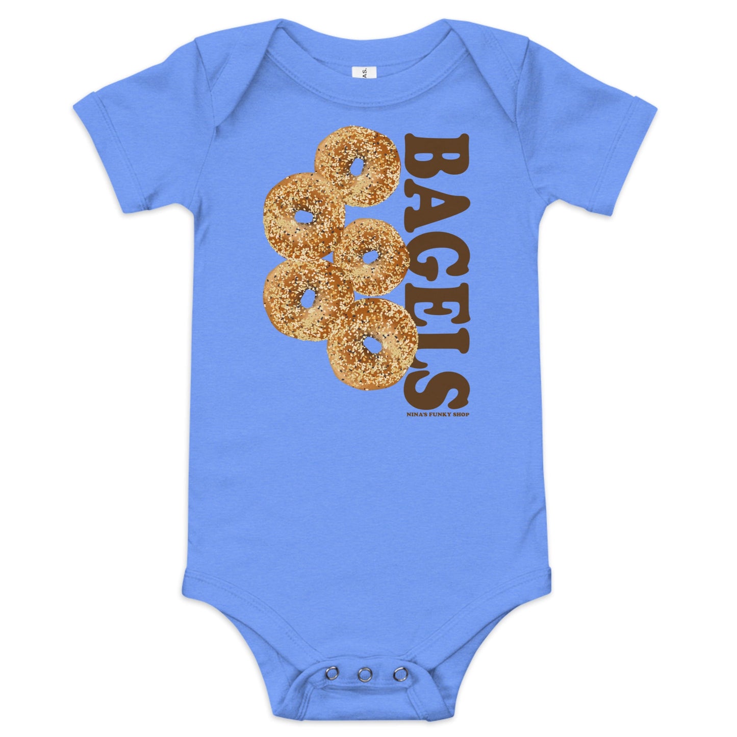 Bagels Baby Short Sleeve Onesie - ninanush