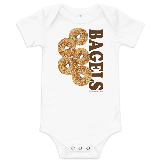 Bagels Baby Short Sleeve Onesie - ninanush