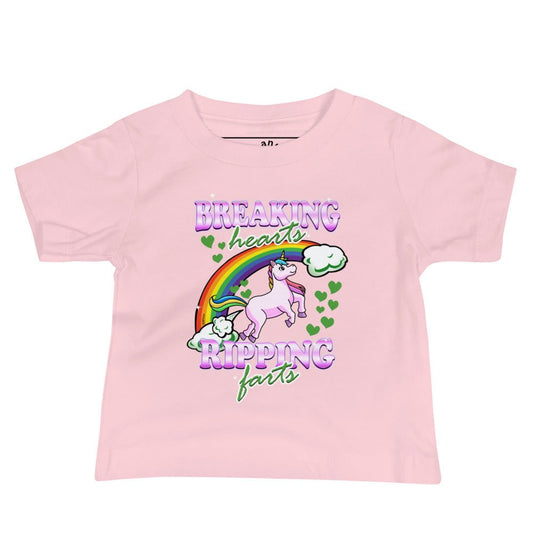 Breaking Hearts And Ripping Farts Baby T-Shirt - ninanush