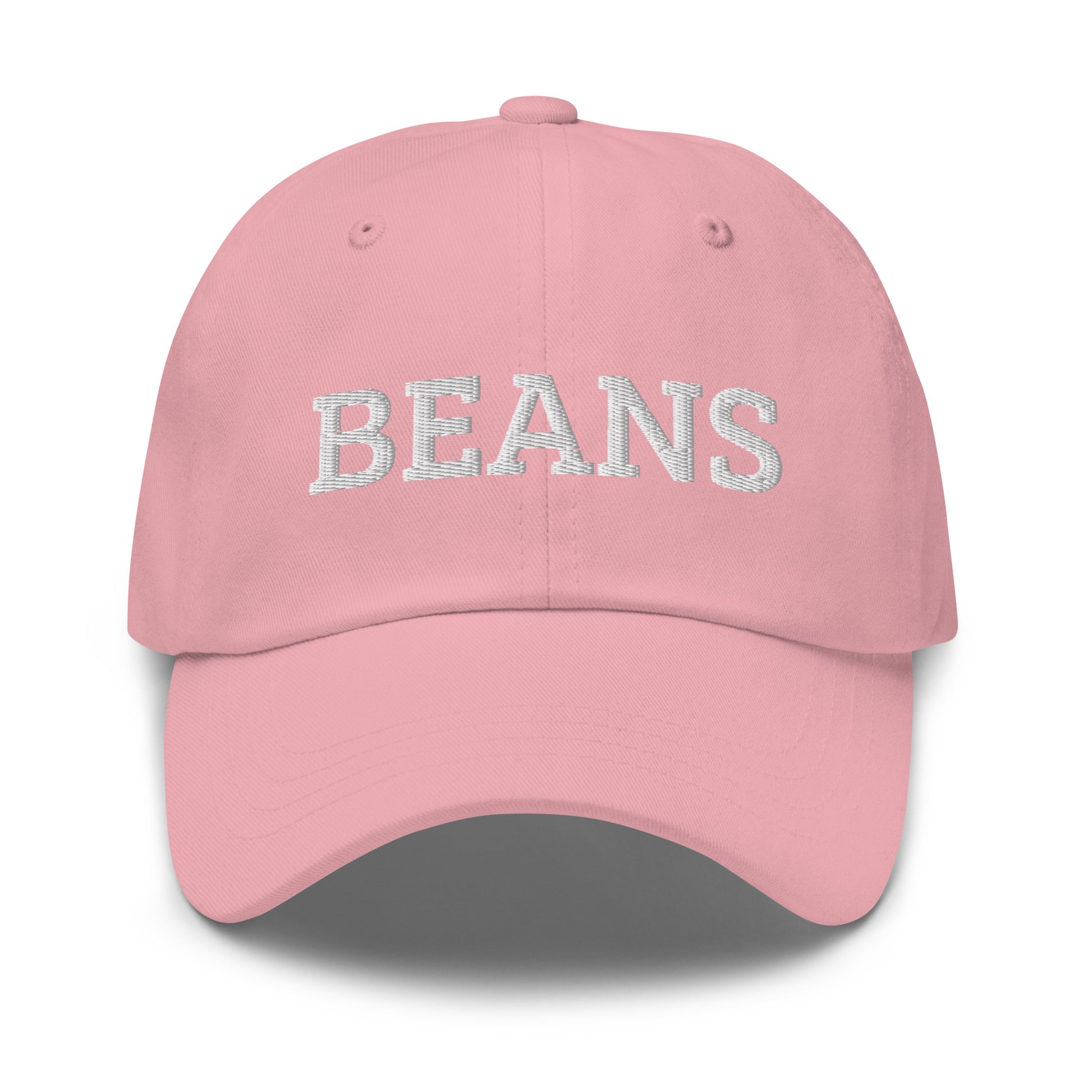 Light Pink Beans Dad Hat from Nina's Funky Shop by ninanush - Love beans? Looking for a funny foodie gift? This dad hat is not just for dads! Our Beans Hat is the best funny foodie hat and just what you need. This classic unisex dad hat has a low profile, adjustable strap, and a curved visor. Eat your favorite beans and add a little personality to your everyday funky style.