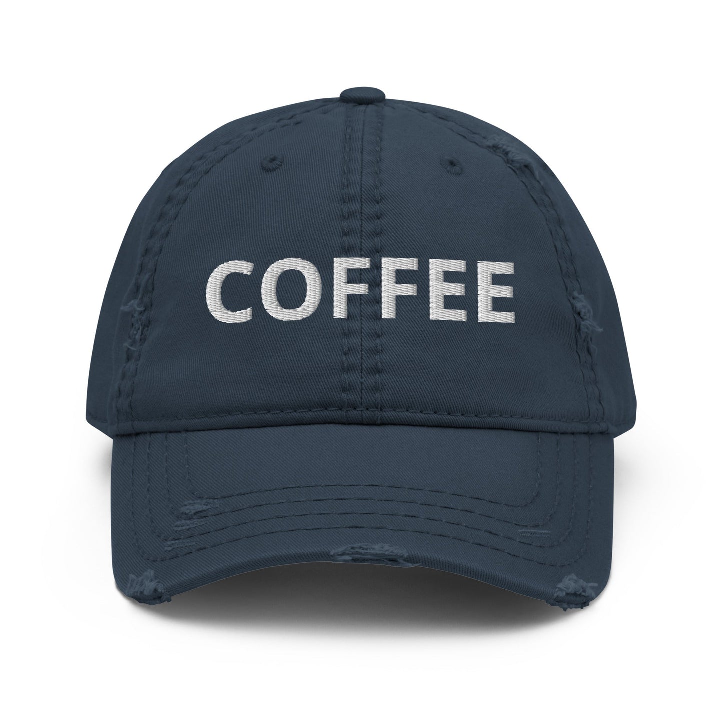Coffee Distressed Dad Hat - ninanush