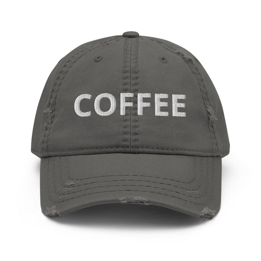 Coffee Distressed Dad Hat - ninanush