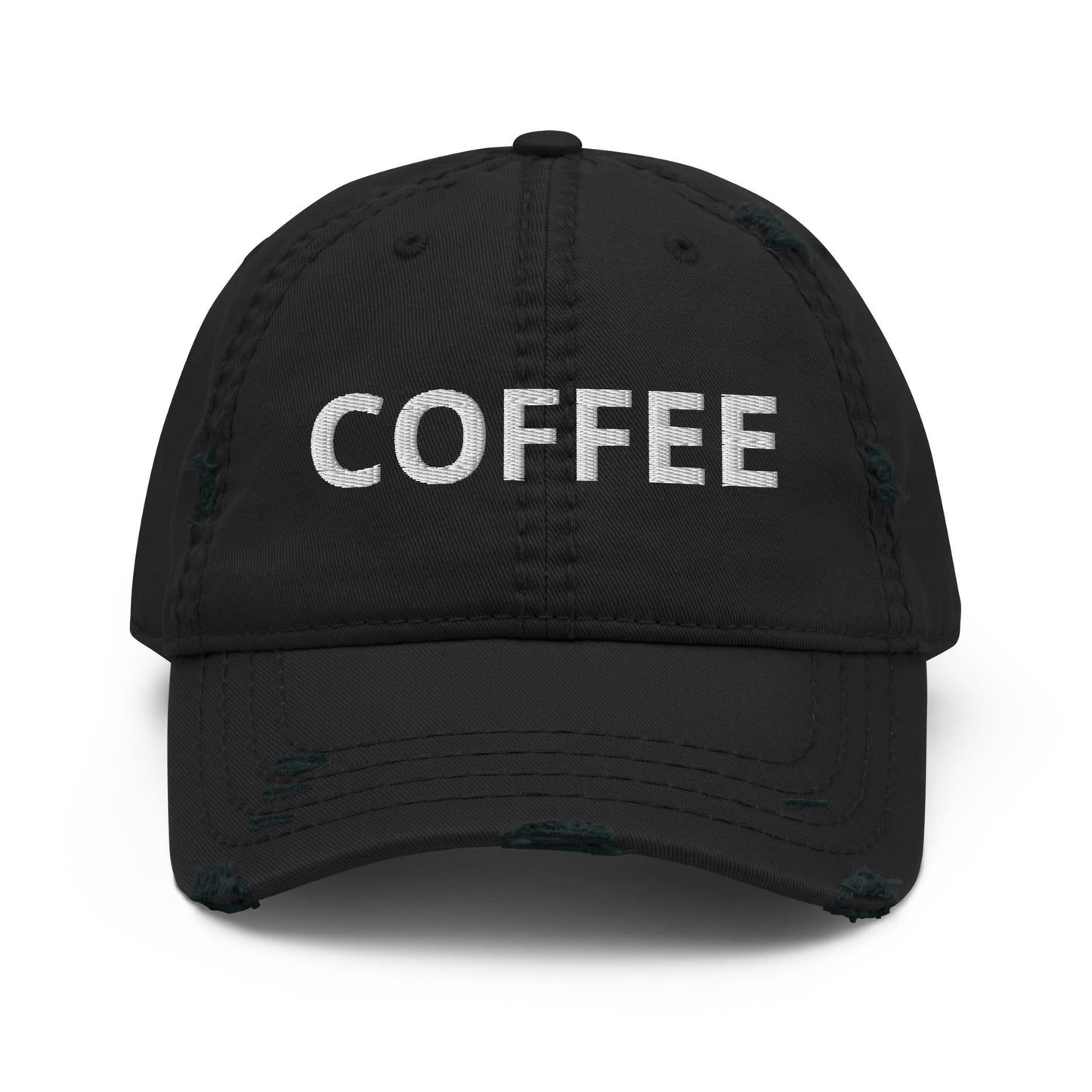 Coffee Distressed Dad Hat - ninanush