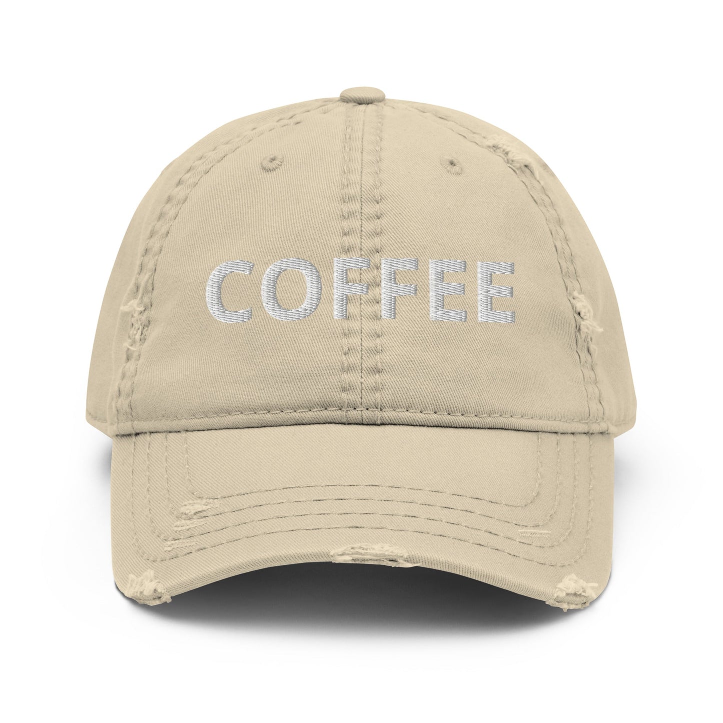 Coffee Distressed Dad Hat - ninanush