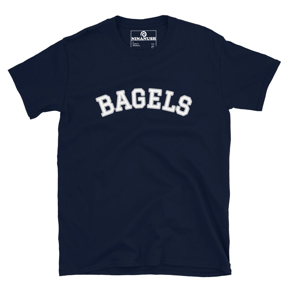 College Style Bagels T-Shirt - ninanush