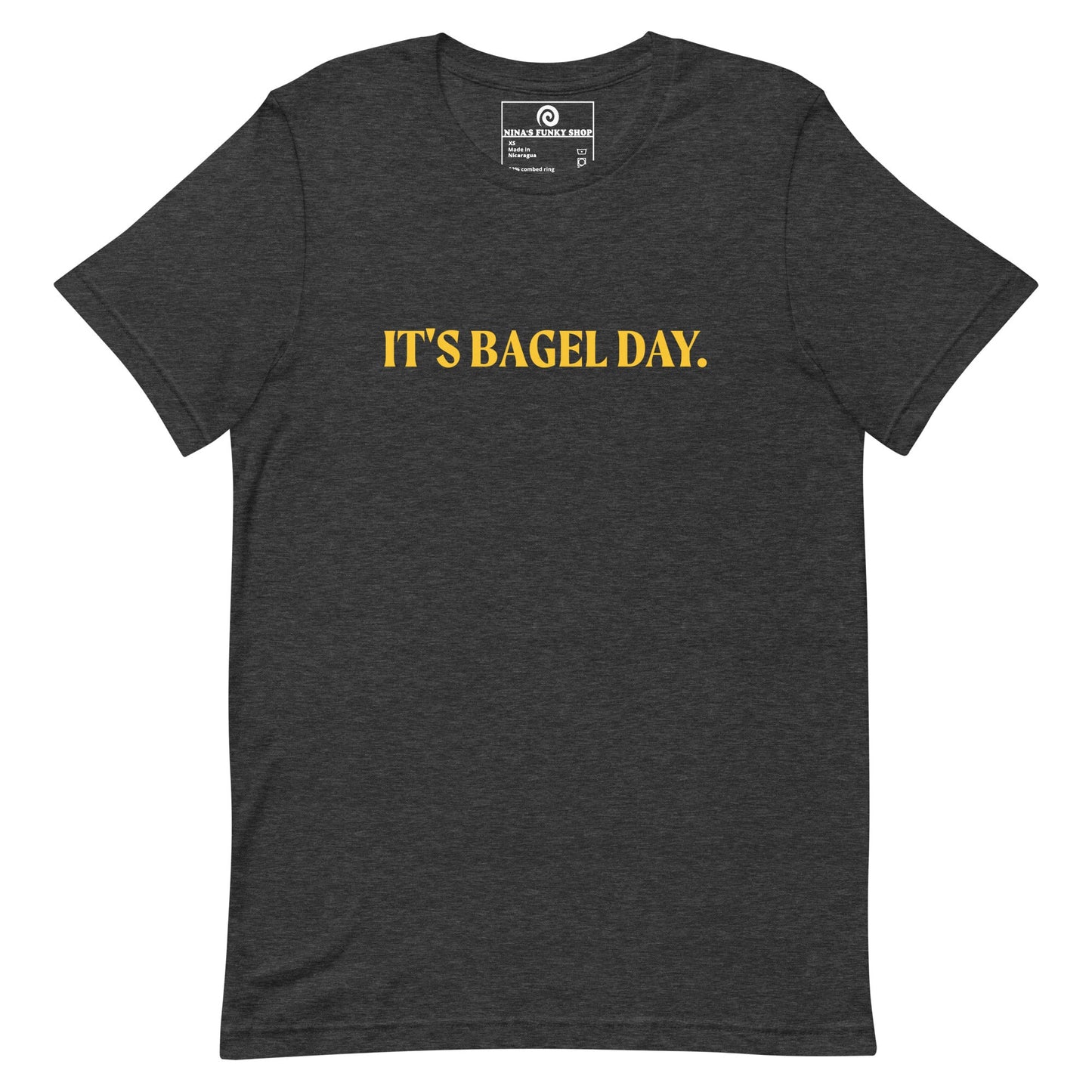Colorful It's Bagel Day T-Shirt - ninanush