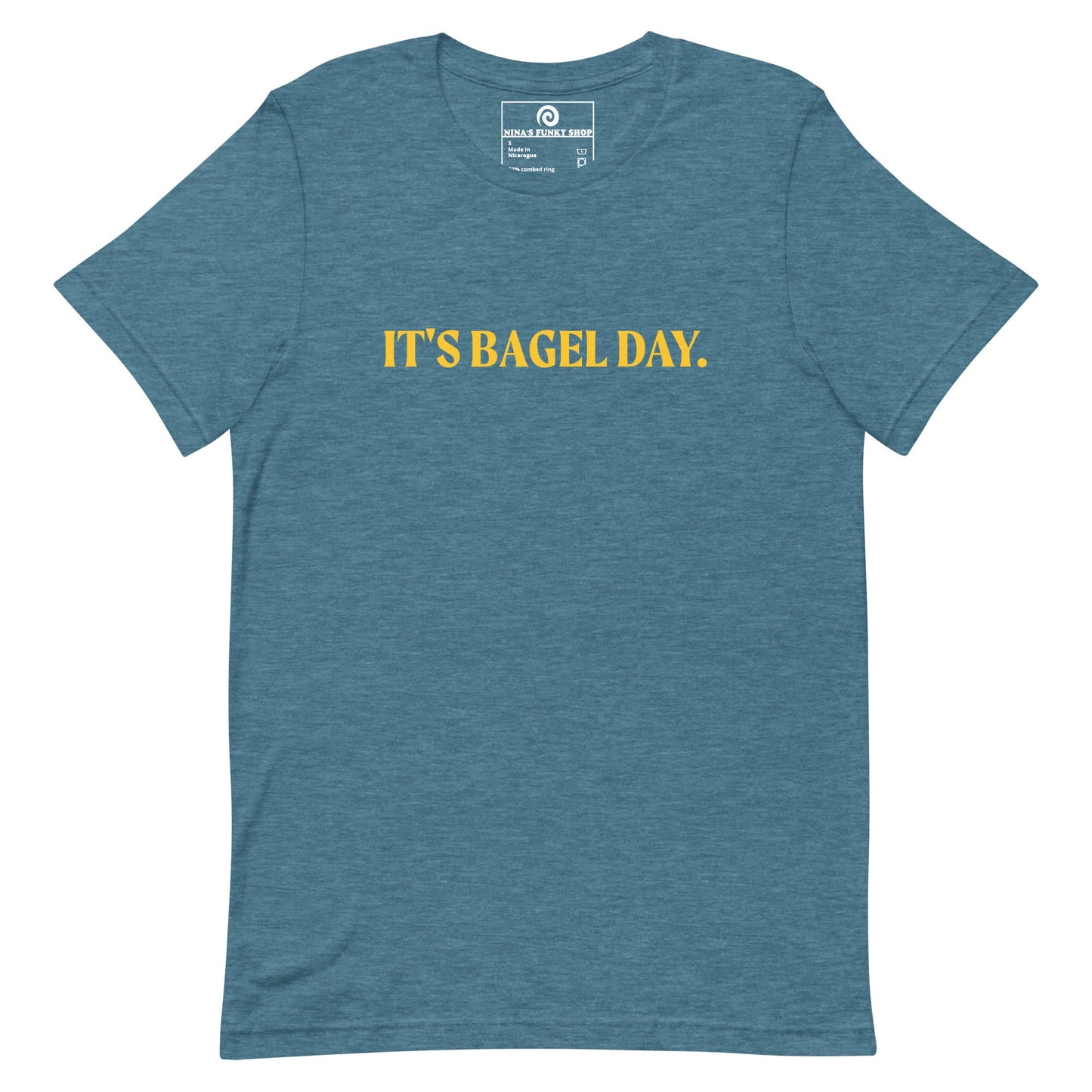 Colorful It's Bagel Day T-Shirt - ninanush