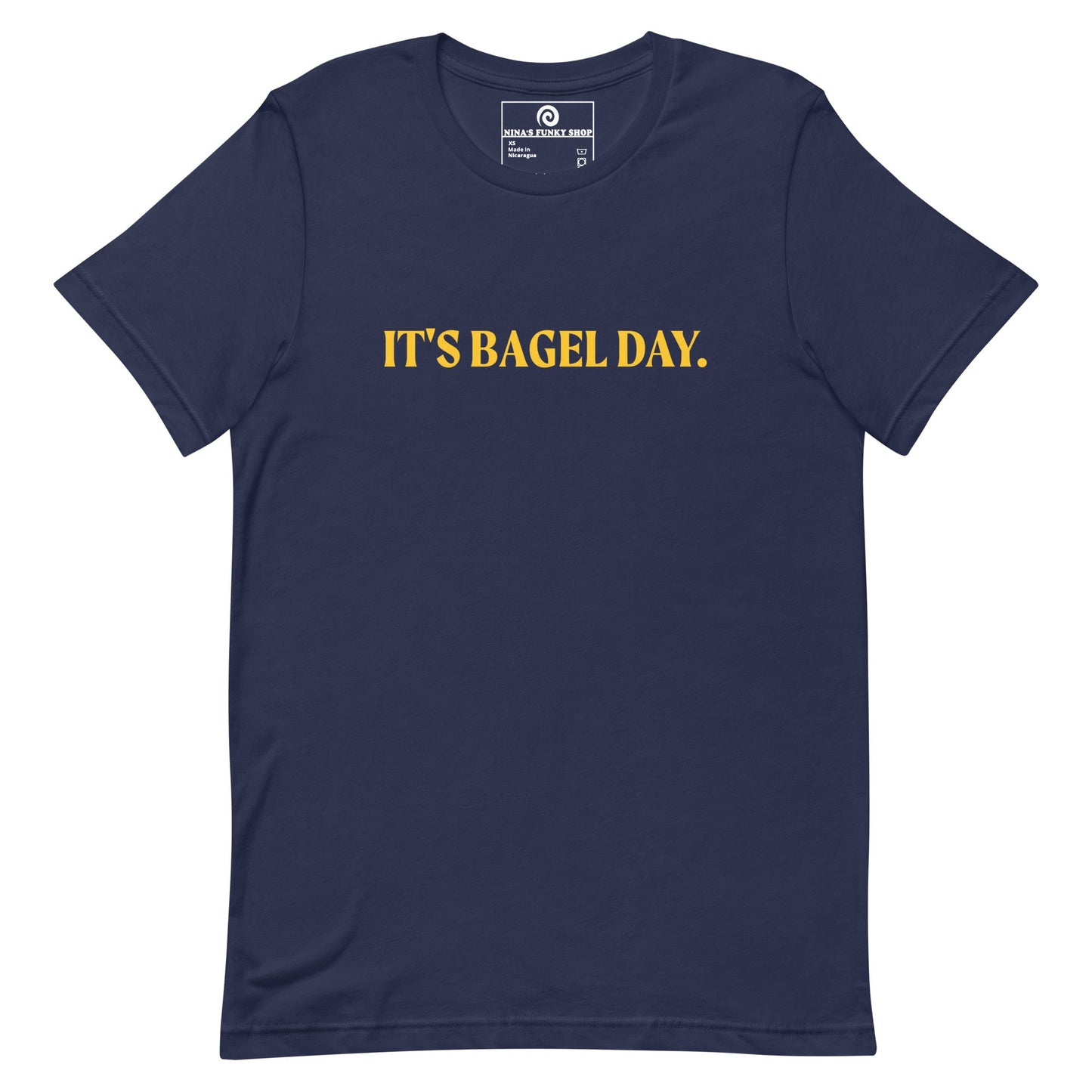 Colorful It's Bagel Day T-Shirt - ninanush