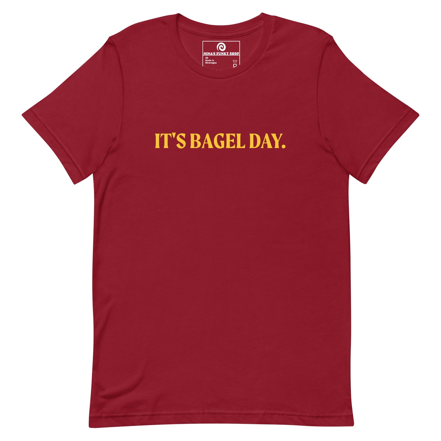 Colorful It's Bagel Day T-Shirt - ninanush