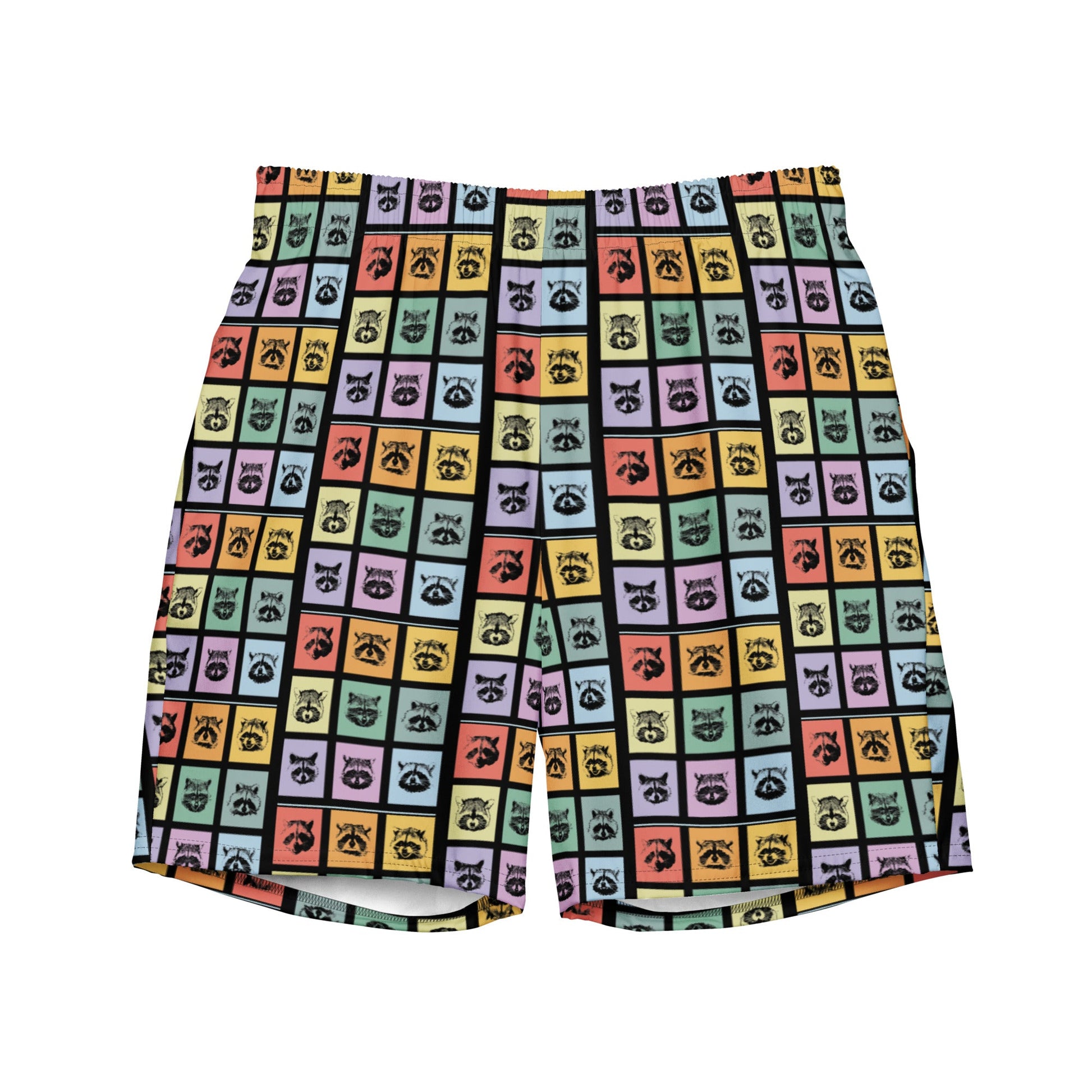 Colorful Raccoons Swim Shorts - ninanush