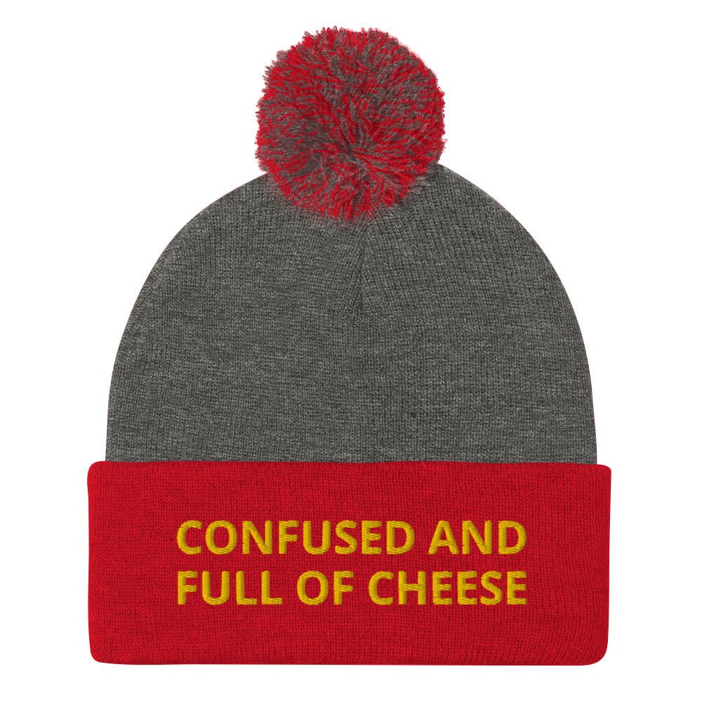 Confused And Full Of Cheese Beanie - ninanush