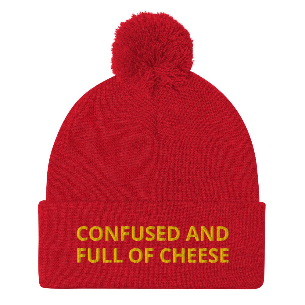 Confused And Full Of Cheese Beanie - ninanush