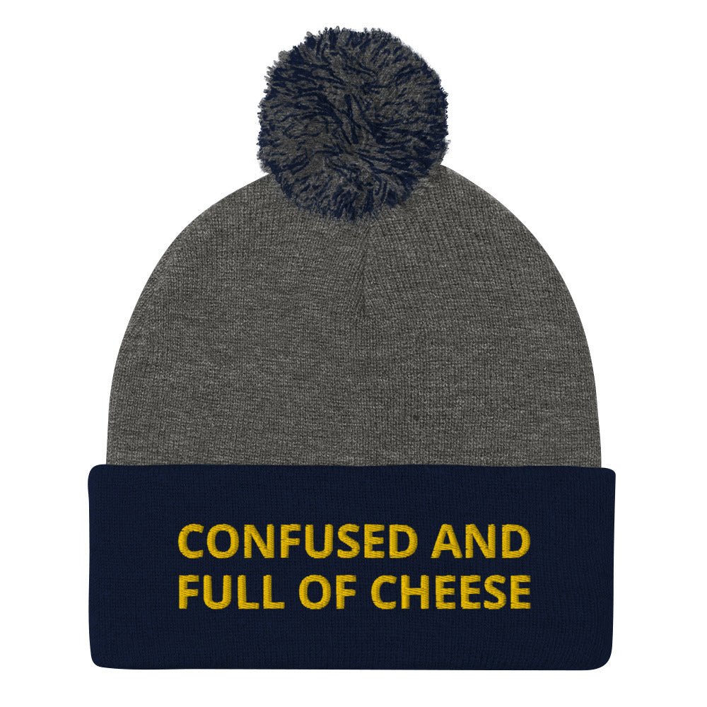 Confused And Full Of Cheese Beanie - ninanush
