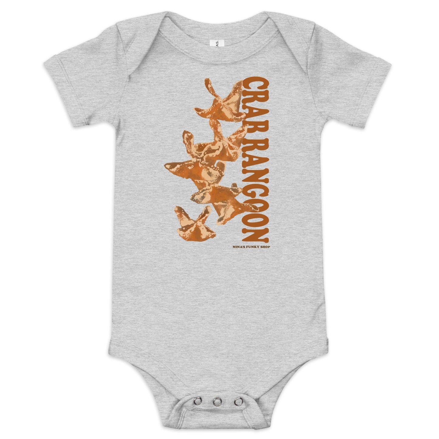Crab Rangoon Baby Short Sleeve Onesie - ninanush