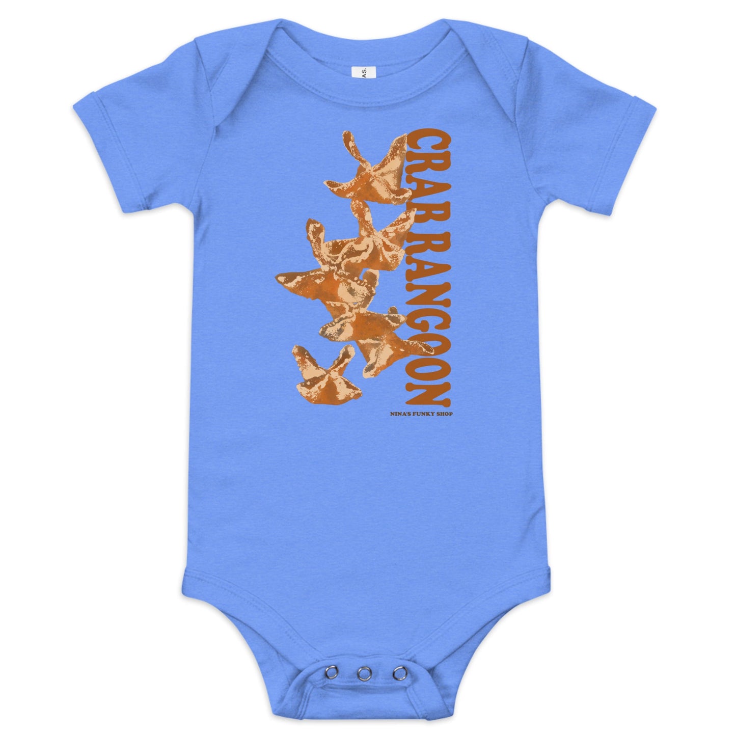 Crab Rangoon Baby Short Sleeve Onesie - ninanush