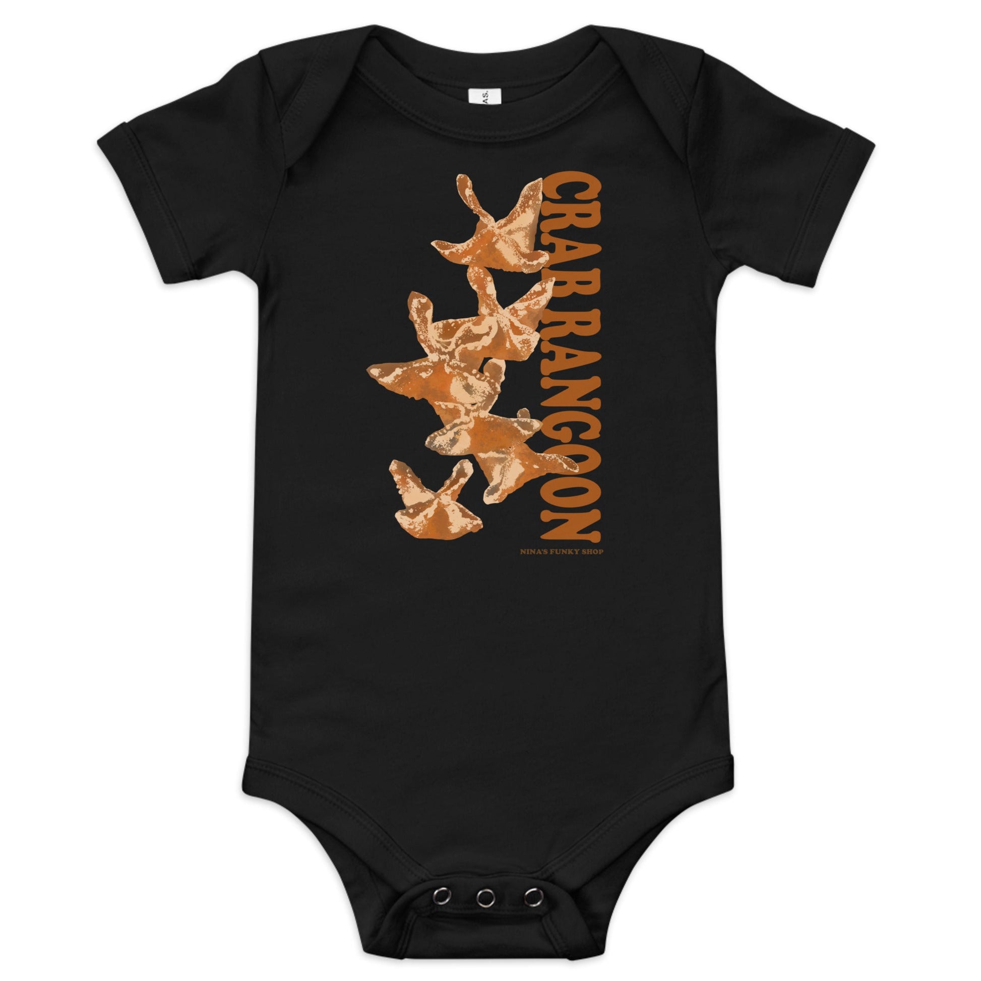 Crab Rangoon Baby Short Sleeve Onesie - ninanush