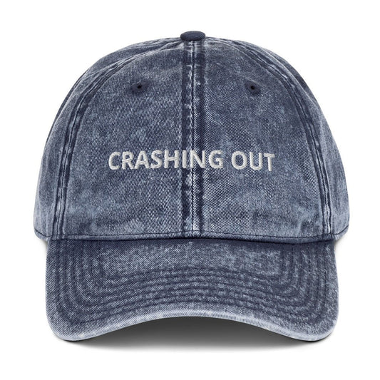 Crashing Out Vintage Style Dad Hat - ninanush