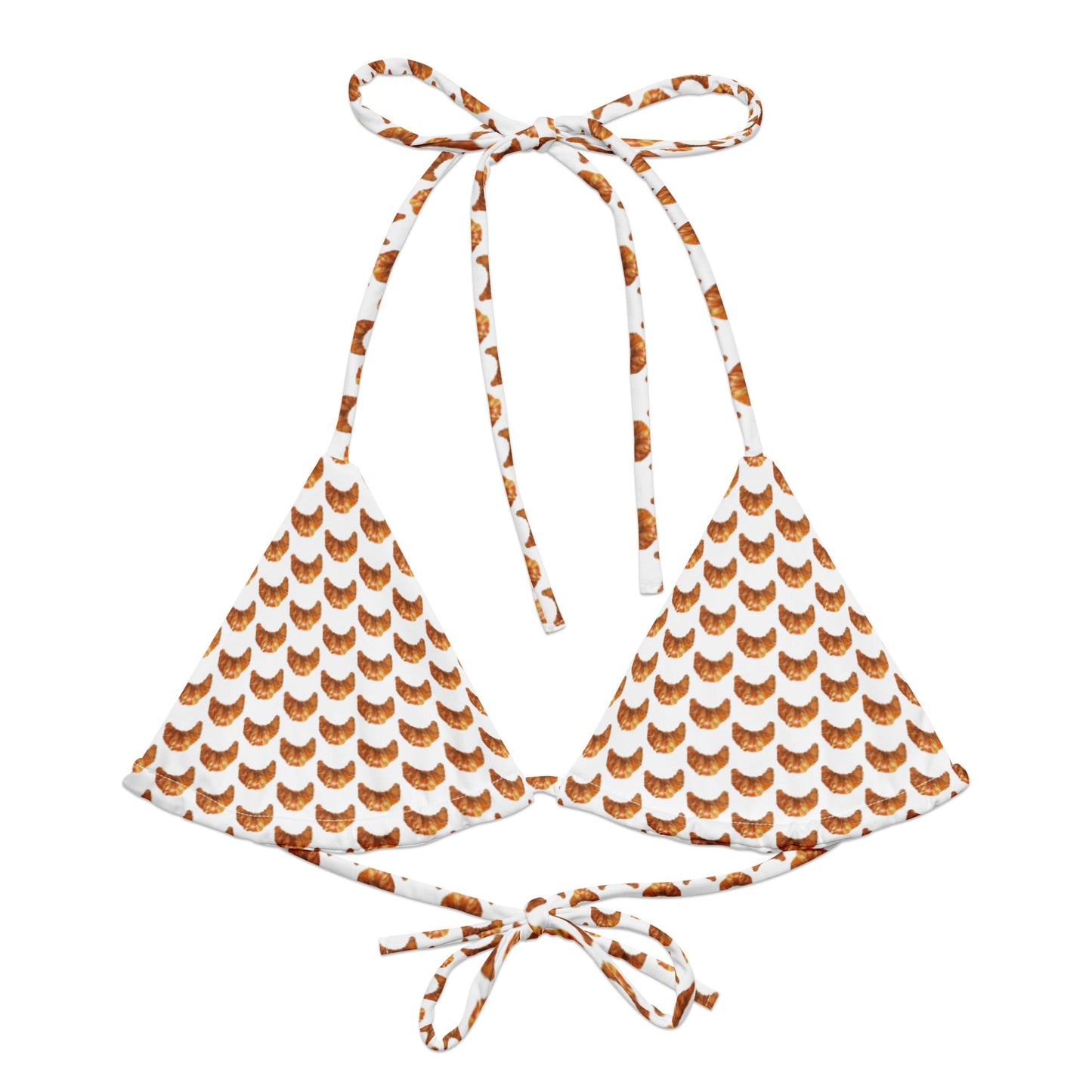 Croissant Recycled Bikini Top - ninanush