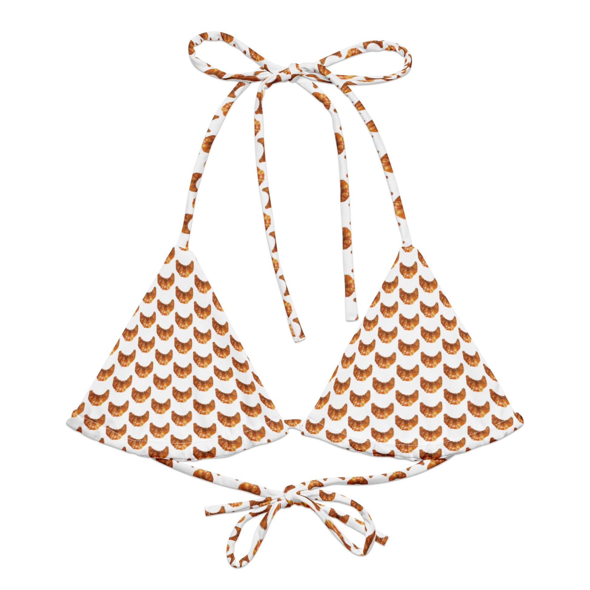 Croissant Recycled Bikini Top - ninanush