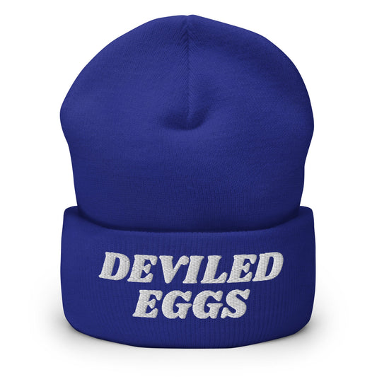 Deviled Eggs Cuffed Beanie - ninanush