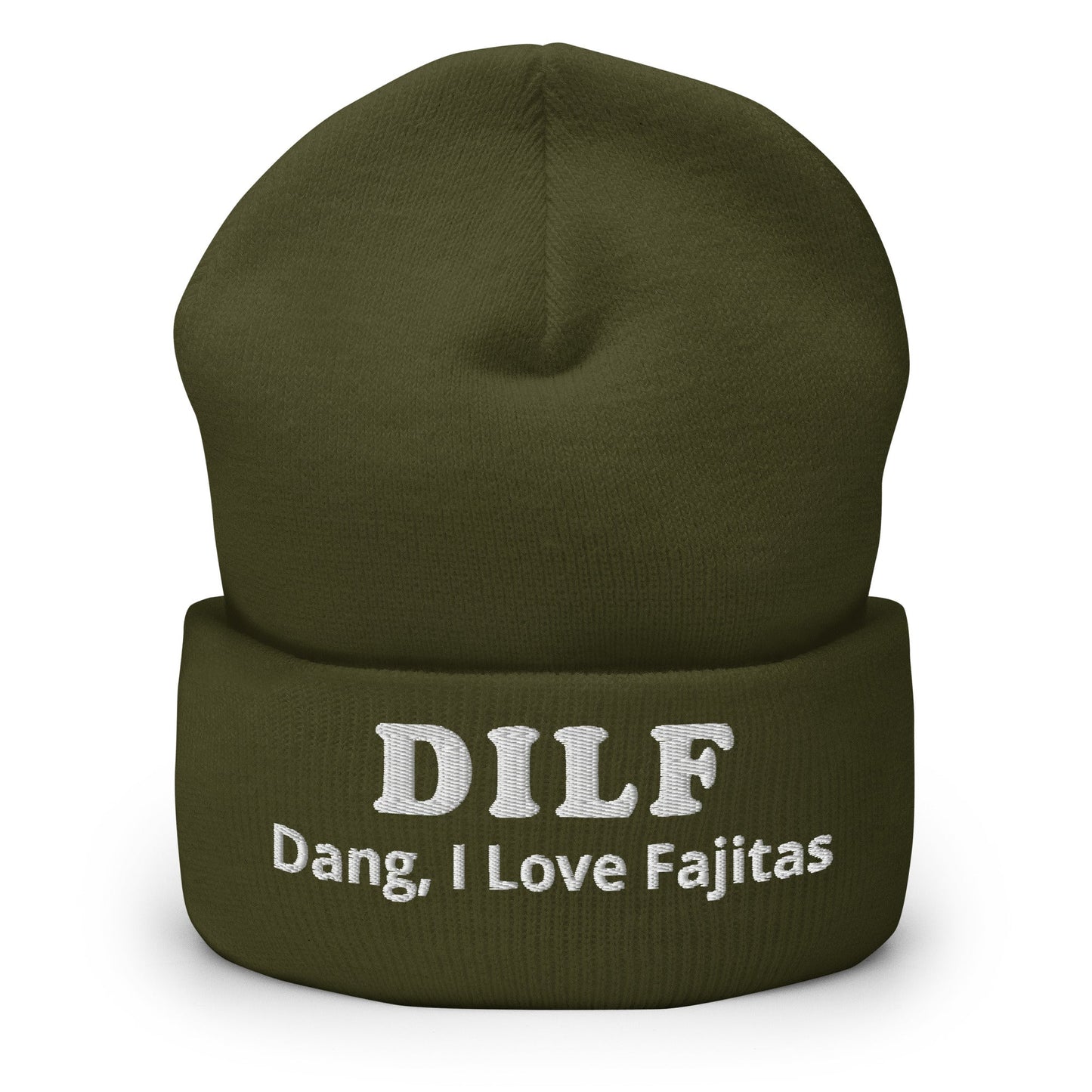DILF Dang I Love Fajitas Cuffed Beanie - ninanush