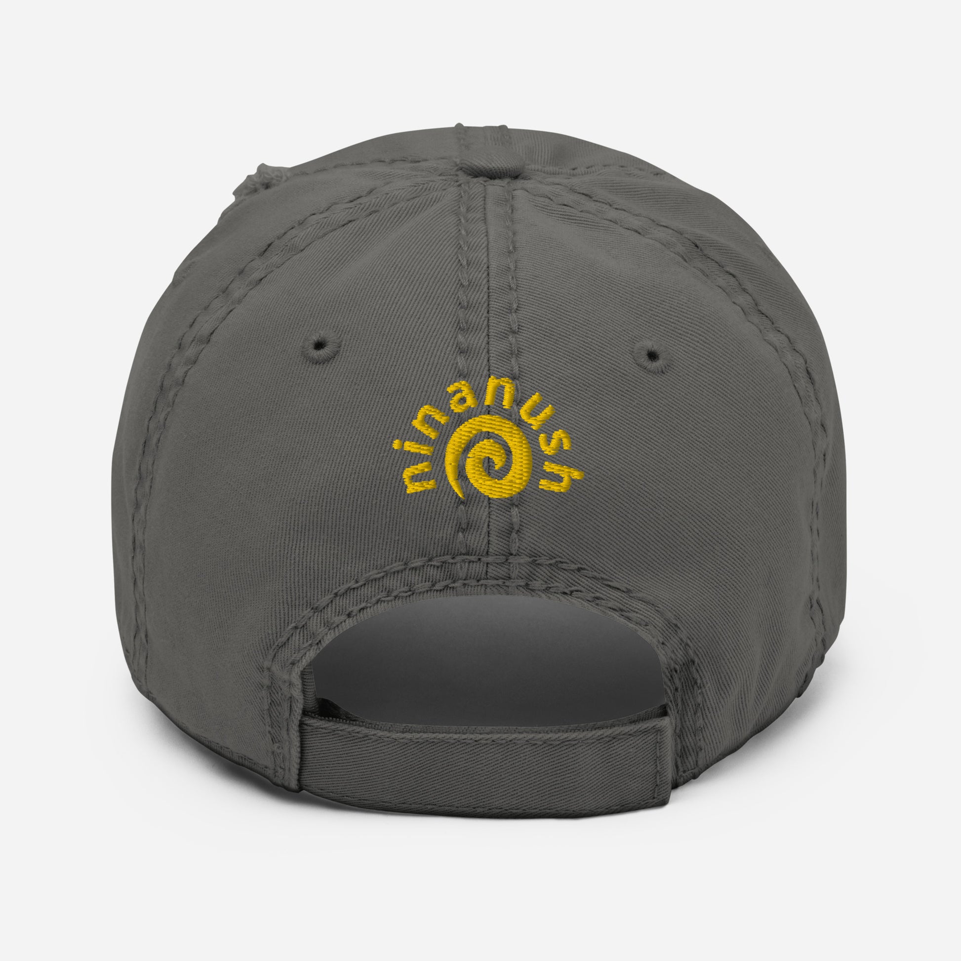 Gray honey badger hat from Nina's Funky Shop by ninanush - This honey badger dad hat is comfortable, with a unique embroidery and a stylish distressed fabric. The weird animal hat has an adjustable closure and comes in a variety of colors. Stand out and add a little personality to your style in this funny dad hat for honey badger lovers and gift for badger enthusiasts of all kinds.
