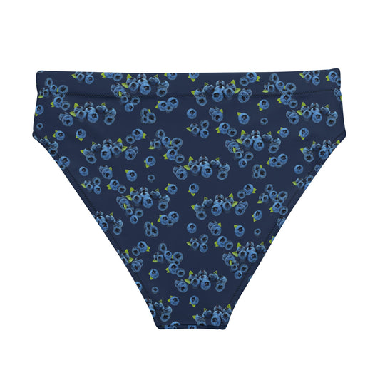 Eco Blueberries High-Waisted Bikini Bottom - ninanush