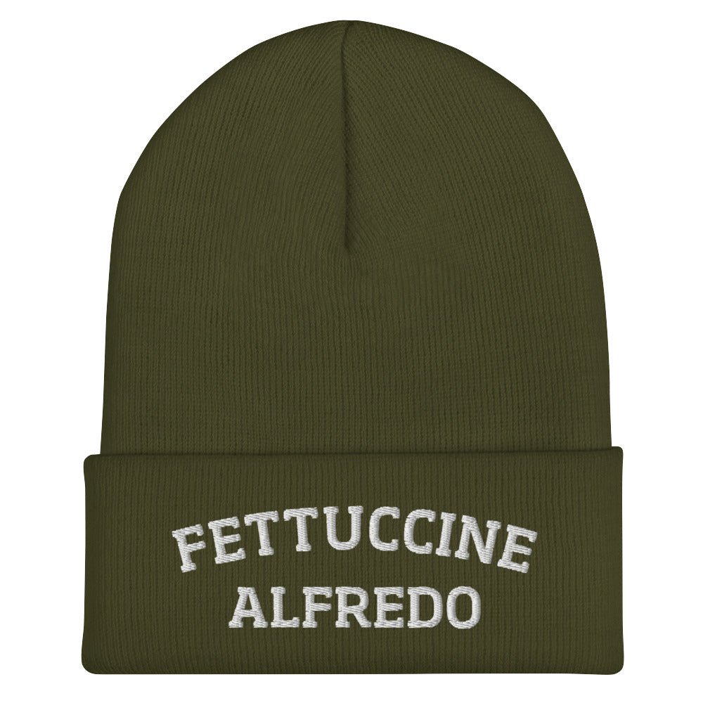 Fettuccine Alfredo Cuffed Beanie Hat - ninanush