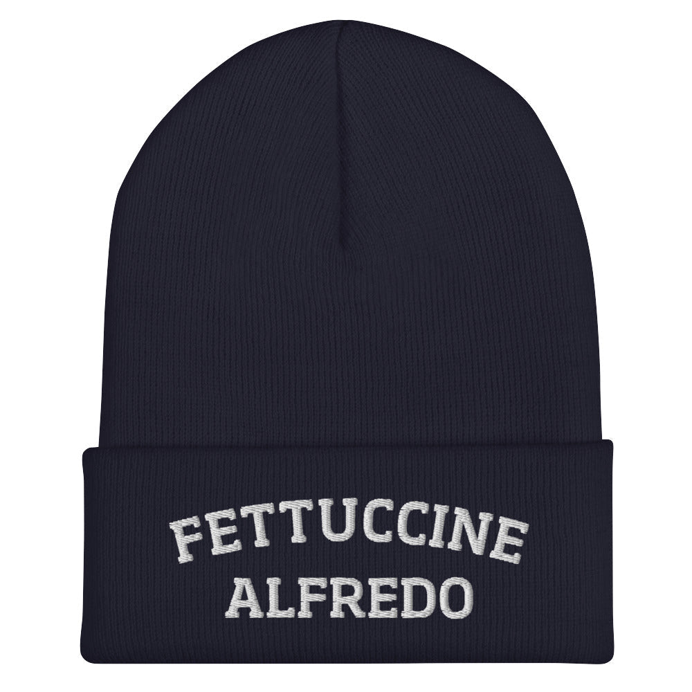 Fettuccine Alfredo Cuffed Beanie Hat - ninanush