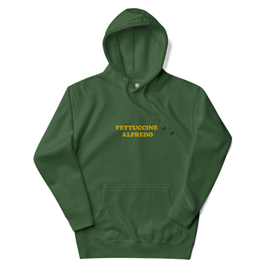 Fettuccine Alfredo Embroidered Hoodie - ninanush