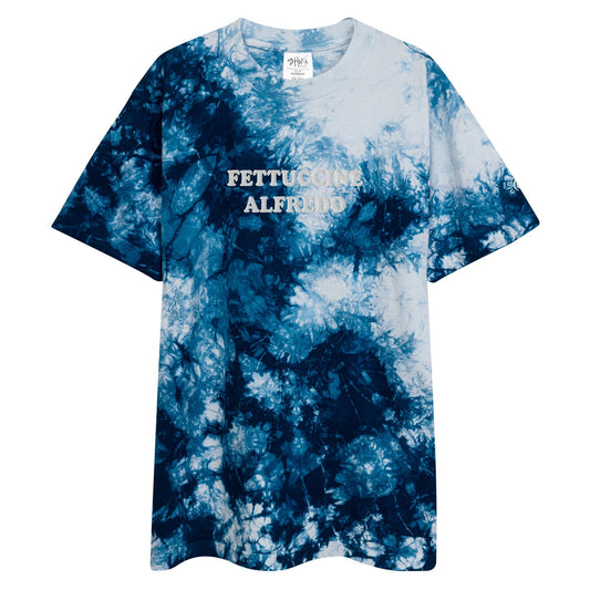 Fettuccine Alfredo Oversized Tie-Dye T-shirt - ninanush