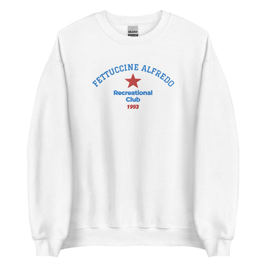 Fettuccine Alfredo Recreational Club Embroidered Sweatshirt - ninanush